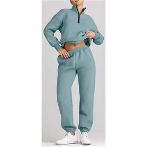 Tracksuit Set Hooded Zip Jacket & <b>Jogger</b> Pants Casual Sporty Loungewear <b>Outfit</b> - Product Image 3