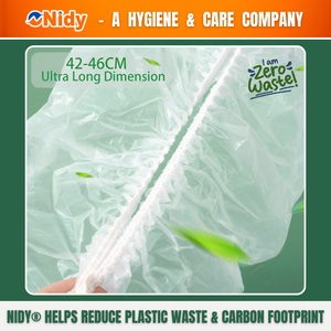 NIDY Biodegradable Compostable Disposable Caps, Eco-Friendly <b>Plant</b>-Based Protective <b>Covers</b> for Salons Kitchens & Daily Use. - Product Image 4