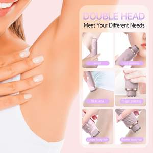 Depiladora Recargable 2 en 1 Impermeable IPX7 para Mujer, Afeitadora Eléctrica para Depilación en Seco y Húmedo, Recortadora de Vello Púbico para Uso Doméstico - Product Image 5