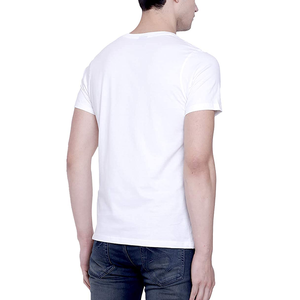 T-shirts pour hommes tricotés 100% coton imprimés personnalisés-respirants anti-boulochage à séchage rapide tailles personnalisées en gros - Product Image 2