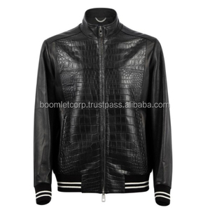 Veste vintage pour homme en cuir de vache et toile, nouvelle conception tendance, imperméable, coupe-vent, séchage rapide, personnalisable - Product Image 1
