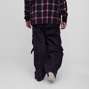 กางเกงยีนส์ซักสำหรับผู้ชายกางเกงยีนส์ทรงหลวมใส่สบายออกแบบได้ตามต้องการดีไซน์ล่าสุด - Product Image 3