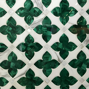 Pisos con incrustaciones de mármol de piedra Natural india de estilo moderno para interiores de villas exquisitas Patrones únicos Trabajo por chorro de agua - Product Image 1