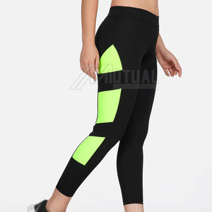 Mallas de gimnasio para mujer de cintura alta al mejor precio, logotipo personalizable, diseño de glúteos fruncidos, tela de punto, ropa de entrenamiento en línea, servicio OEM - Product Image 2