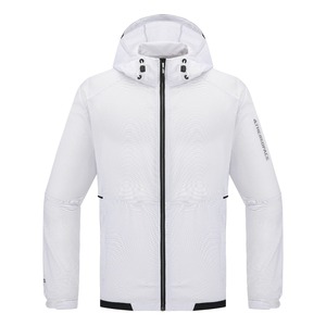 เสื้อแจ็คเก็ตมีฮู้ดลายทางสำหรับผู้ชาย REWMJKM23214 - Product Image 1
