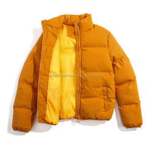 Chaqueta de Lona Acolchada Personalizada para Hombre 2026 con Cuello Alto, Diseño de Logotipo OEM, Abrigo Impermeable y Transpirable para Invierno - Product Image 5