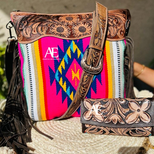 Sac à main en cuir pour femmes, nouveau Style occidental Aztec, coloré, gaufré, imprimé Floral, ensemble Combo Unique, offre spéciale - Product Image 1