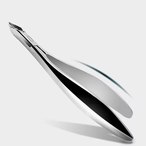 Pinza para cutículas de hoja curva de alta calidad, herramienta profesional para el cuidado de las uñas de etiqueta privada, producto de Venta caliente para uso en los dedos, MOQ bajo - Product Image 3