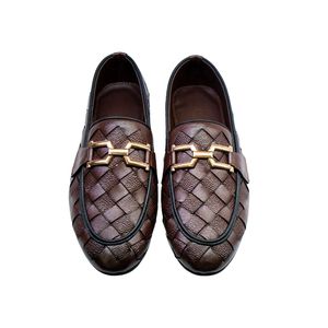 รองเท้าหนังทำด้วยมือของผู้ชายคลาสสิกรองเท้าลำลองธุรกิจอัจฉริยะจับพื้นด้านนอกจับสูงใส่สบาย - Product Image 4