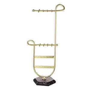 แท่นวางเครื่องประดับโลหะสีดำด้านสไตล์วินเทจ พร้อมฐานลายเทวดา เป็นมิตรกับสิ่งแวดล้อม ใช้งานได้หลากหลาย สำหรับแหวน ต่างหู สร้อยคอ หรูหรา - Product Image 3