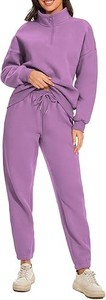 Conjunto Deportivo de Felpa para Mujer, Estampado, Informal, Transpirable, para Invierno, Uso Diario, Elástico y Cómodo - Product Image 2