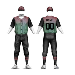 Uniformes de softball imprimés par sublimation, uniformes de baseball personnalisés avec logo, fabricant de vêtements de baseball haut de gamme en gros - Product Image 6