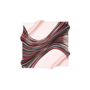 Écharpe en crêpe de soie satinée à imprimé numérique de luxe 90x90 - Product Image 1