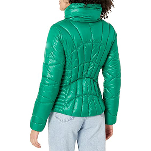 Gran oferta 2022, abrigos acolchados de manga larga para mujer, chaquetas de invierno de lona transpirable, decoraciones de botones con forro de seda para exteriores crudos - Product Image 2