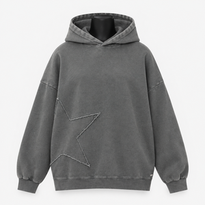 Sudadera con Capucha Gris para Mujer, 100% Algodón, Tejida, Informal, con Bolsillos, Estilo Urbano, Forrada, de Secado Rápido, para Otoño - Product Image 1