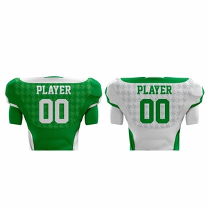 Uniformes de football américain réversibles personnalisables respirant manches courtes maillot grande taille imprimé caractéristiques pour les sports d'été - Product Image 4
