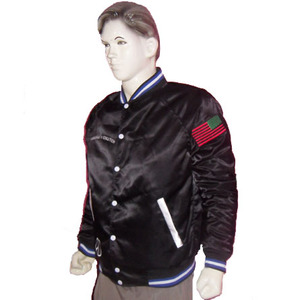 Vente en gros Blouson aviateur en satin personnalisé brodé Versity Blousons aviateur en satin de soie pour hommes Blouson de baseball en satin Versity - Product Image 1