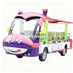 Autobús turístico eléctrico de dibujos animados 14 asientos lanzadera eléctrica Mini baja velocidad 20 plazas autobús turístico eléctrico para niños - Product Image 1