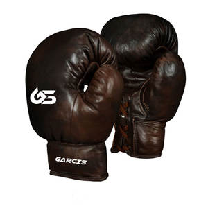 Guantes de boxeo de dedo completo de cuero % impermeables hechos a medida de alta calidad MOQ bajo equipo de artes marciales al por mayor - Product Image 1