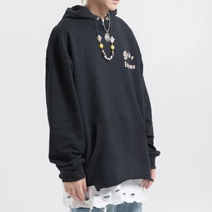 Sudaderas con Capucha para Hombre al por Mayor, de Felpa de Algodón Suave, 500 GSM, con Bolsillo Bordado, Diseño Gráfico Personalizado, Estampado Serigrafiado, Corte Holgado, Moda Urbana - Product Image 2