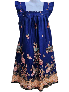 ชุดเดรสลำลองผ้าฝ้ายสำหรับผู้หญิง |   ชุดนอนสไตล์บาติกไทย แขนระบาย มีกระเป๋า |   ชุดอยู่บ้านที่ใส่สบาย - Product Image 6