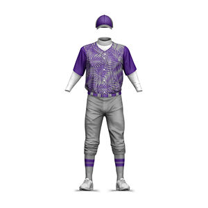 Uniforme de baseball imprimé de haute qualité à séchage rapide pour adultes, couleurs et logos personnalisables, respirant, vente en gros disponible - Product Image 1