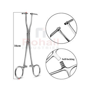 Herramientas de Piercing para el tabique, pinzas desechables para la lengua de acero inoxidable, se acepta OEM, aprobado por ISO - Product Image 1