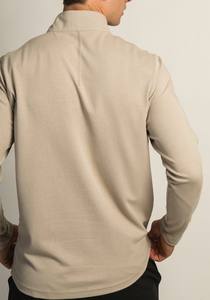 เสื้อเชิ้ตแขนยาวผู้ชายแบบมีซิปครึ่งแขนผ้าฝ้าย100% สั่งซื้อจำนวนมากทำจากผ้าฝ้ายพรีเมียม - Product Image 4