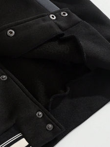 Veste Bomber Varsity pour Homme, Patchwork d'Hiver, Lettrage Baseball, Broderies, Nouvelle Veste Varsity Personnalisable pour Homme - Product Image 4