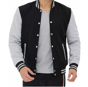 Diseño personalizado de moda transpirable verde y blanco mangas hombres Varsity chaquetas de béisbol personalizado Letterman Varsity chaqueta 2025 - Product Image 2