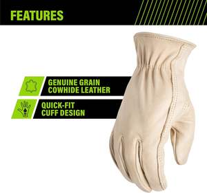 Machines lourdes de haute qualité Anti-coupure Impact Gants en cuir de sécurité au travail Gants de travail de construction - Product Image 2