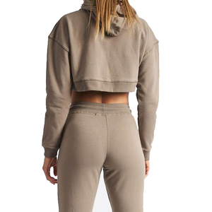 Nouveau style, design personnalisé, survêtement de sport pour femme, coupe ajustée, uni, 65% coton, 35% polyester, écologique, séchage rapide - Product Image 3