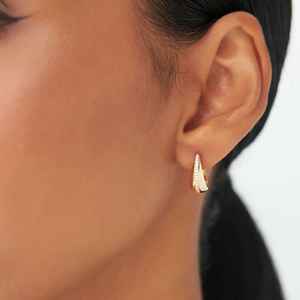 Pendientes de Aro de Oro de 14K con Diamante Natural de Corte Redondo de Una Sola Capa, 0.50ct, Color GH, Claridad VS, Certificados por Terceros, para Mujer, 2026 - Product Image 4