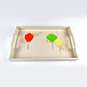 Made in Vietnam lacquer <b>trays</b> highest quality lacquered <b>tray</b> for <b>drinks</b> serving decoration - Product Image 1