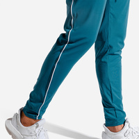 Pantalon de jogging décontracté pour homme avec logo personnalisé - Séchage rapide, respirant, coupe-vent, écologique, en polaire polyester/coton, élastique