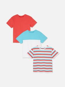 3 packs de t-shirts personnalisés pour petits garçons T-shirt imprimé personnalisé Tee Top manches courtes col rond vêtements d'été décontractés pour enfants - Product Image 2