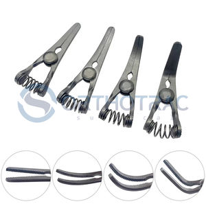 Clips micro-hémostatiques en acier inoxydable en gros, pinces Bulldog à mâchoires dentelées, instruments microchirurgicaux, norme allemande - Product Image 2
