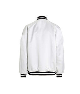 Mujeres transpirable satén Varsity chaquetas OEM personalizable Logo parche Chenille bordado Letterman chaqueta de las mujeres - Product Image 6