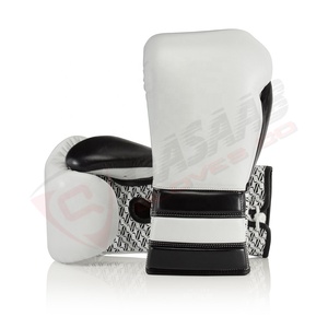 Gants d'entraînement de kickboxing en cuir avec logo personnalisé Gants de boxe respirants de Muay-Thai Punching Grappling Gants de boxe de nouvelle conception - Product Image 1