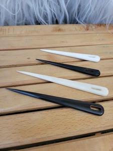 Aiguille à broder en corne de buffle, pointe fine, pour laine et fil, accessoire de couture durable pour le tufting et la couture - Product Image 2