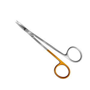 Tijeras profesionales de acero inoxidable alemán Locklin Half-Gold Fuente de alimentación manual para cirugía plástica - Product Image 2
