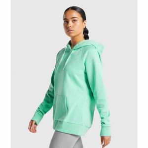 Vente en gros OEM personnalisé sweats à capuche pour femmes en polaire douce vêtements de rue respirants col à capuche avant dames hiver mode prix bon marché - Product Image 6