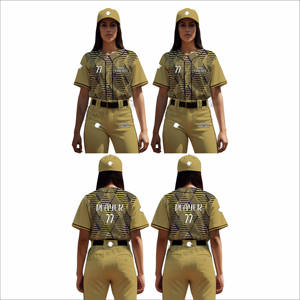 เครื่องแบบซอฟต์บอลแบบมีกระดุมปิดเครื่องแบบซอฟต์บอลสั่งพิมพ์ได้ตามต้องการ - Product Image 6