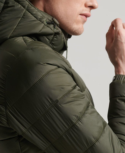 Venta al por mayor 2025 logotipo personalizado chaqueta acolchada para hombres OEM impreso chaqueta de lana de invierno con bolsillo servicio OEM personalizado - Product Image 4