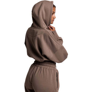 Sudadera Corta Moderna para Mujer, Hecha con Tela Suave, Mangas Largas, Estilo Urbano, Cómoda, Informal y a la Moda - Product Image 6