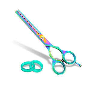 Tijeras de Entresacar Ligeras, Herramienta de Peluquería para un Entresacado Preciso, Tijeras de Doble Entresacar - Product Image 1