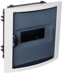 Boîte encastrée pour 8 éléments, panneau et porte fumée, 205x233x72mm. (Solera 5108PF) - Product Image 1