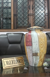 โกศโลหะสำหรับเผาขี้เถ้าของมนุษย์ทำด้วยมือดีไซน์ไม่เหมือนใครโกศโลหะตกแต่งตามสั่ง - Product Image 3