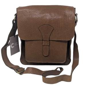 กระเป๋าสะพายข้างหนังแท้พรีเมี่ยมสำหรับผู้ชายและผู้หญิงดีไซน์กะทัดรัดทันสมัย - Product Image 3