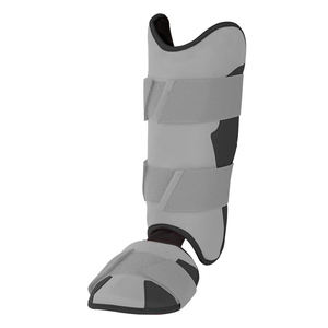 Protège-tibias en cuir enveloppants pour un ajustement sûr, protection professionnelle, légers et ajustables pour les joueurs de position intérieure et les catchers - Product Image 4